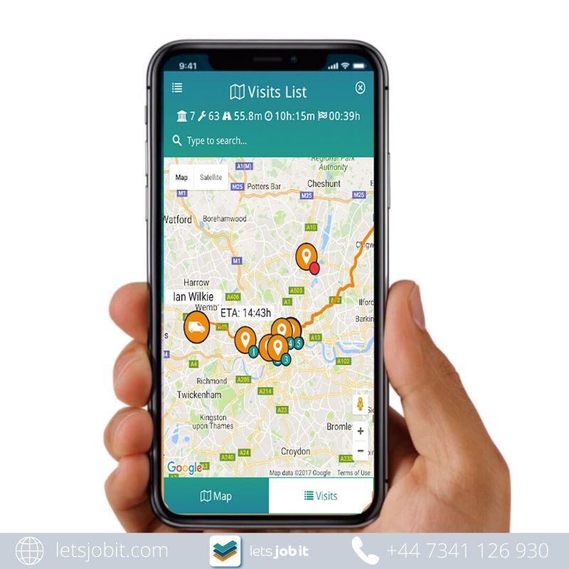 Delivery Route Planner App iPhone